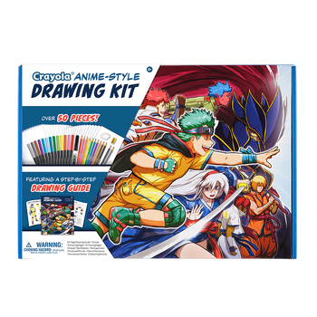 Crayola Learn to Draw Anime Kids/Childrens Art/Craft Kit 8y+