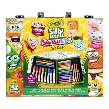 50pc Crayola Silly Scents Smashups Mini Art Case Kids 3y+
