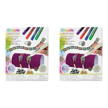2PK Crayola Creations Faux Crystal Jewelry Kit Kids 8y+