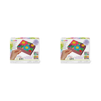 2PK Crayola Creations Sculpted Jewelry Box Clay Modelling Kit Kids 8y+