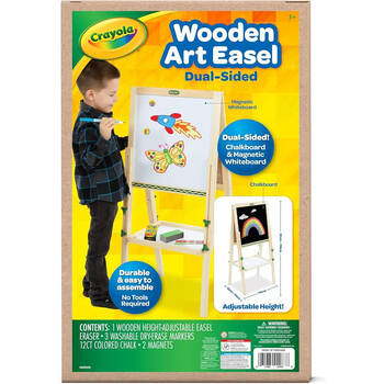 Crayola Wooden Dual-Sided Art Easel 119x45cm Kids 3y+
