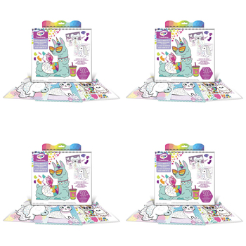 4PK Crayola Kids/Childrens Creations Sticker by Number Art Set 96m+