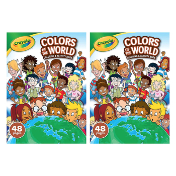 2PK Crayola 48 Pages Coloring Book - Colors Of The World