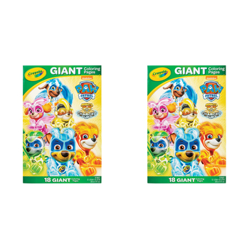 2PK 18pg Crayola 30x47cm Paw Patrol Giant Colouring Pages 3+