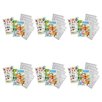6PK Crayola 96-Page Fairytales Colouring Book w/ Stickers For Kids 3+