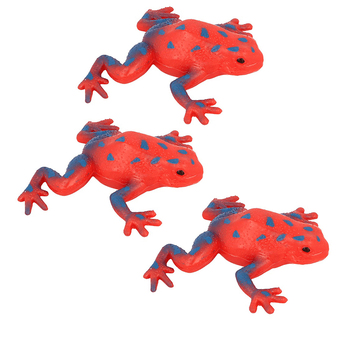 3PK Fumfings Animal Stretchy Beanie 14cm Strawberry Frog