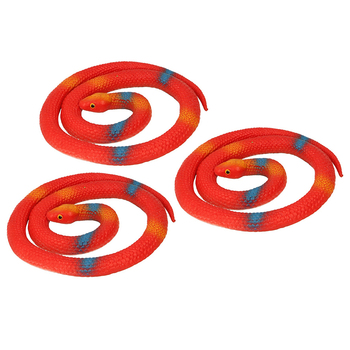 3PK Fumfings Animal Stretchy  13cmCoiled Snake