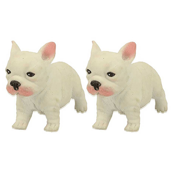 2PK Fumfings Novelty Cute Beanie French Bulldog 8cm