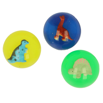 3PK Fumfings Novelty Dinosaur Jetball 5cm - Assorted