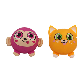 2PK Fumfings Novelty 7cm Cute Squeezy Animals - Assorted