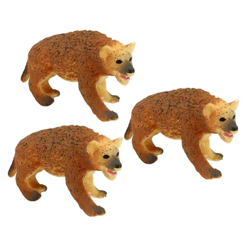 3PK Fumfings Animal Stretchy Beanie 13cm Hyena