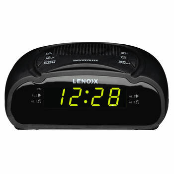 Lenoxx AM/FM Alarm Clock Radio