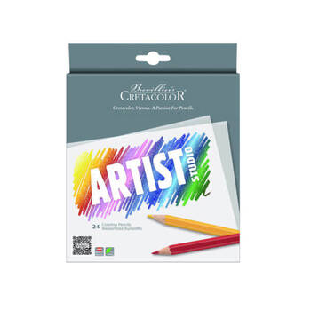24pc Cretacolor Artist Studio Pigmented Drawing Art Pencil Set Colour