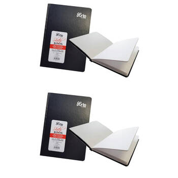 2PK Arto Hardcover Sketch Drawing Art Book 120 Pages/60 Sheets 110gsm A3
