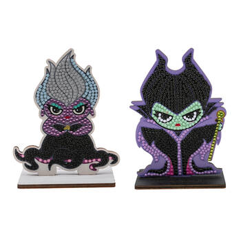 2pc Craft Buddy Buddies Maleficent and Ursula Kids DIY Craft Kit Set 6y+