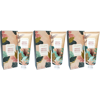 3PK LVD Scented 100ml Hand Cream Moisturiser Tube - Sweet Melon