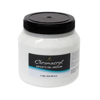 Chromacryl Thick Luminous Texture Impasto Gel Glaze Art Medium 1Litre