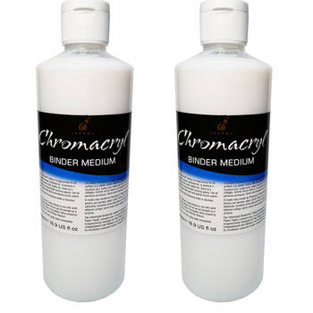 2PK Chromacryl Painting Surface Preparation Primer Binder Art Medium 500ml