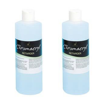 2PK Chromacryl Retarder Art Medium Slow-Drying Paint Liquid Additive 500ml