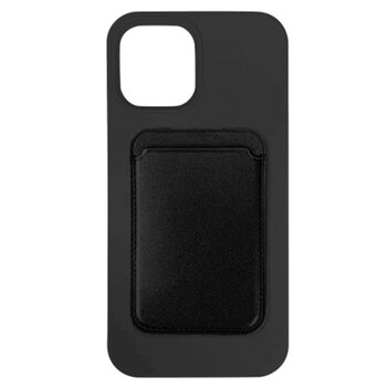 Cleanskin Silicon Case w/ Magnetic Card Holder For iPhone 13 mini (5.4") - Black