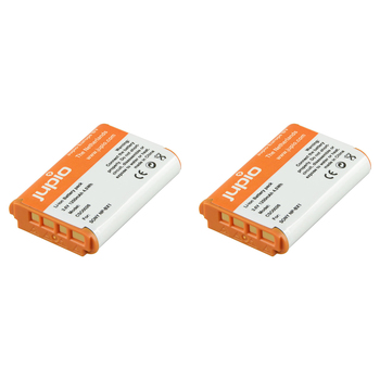 2PK Jupio Li-Ion 3.6V 1250mAh Rechargeable Battery For Sony NP-BX1 Camera