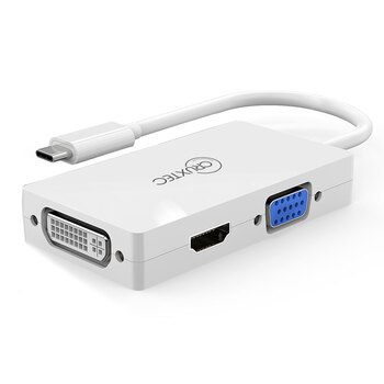 Cruxtec USB-C to HDMI/DVI/VGA Cable Adapter with MST
