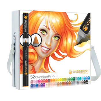 52pc Chameleon Alcohol-Based Refillable Drawing Art Pens Set Complete