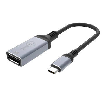 Cruxtec CTD8K-SG USB-C Male to DP Female 8K Cable Adapter 8K/DSC/HDR 15cm Space Grey
