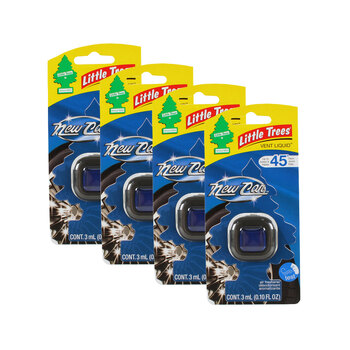 4PK Little Tree Car Freshener Vent Liquid New Car Scent 4x12cm