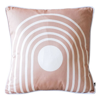 Rayell Indoor Square Cushion Modern Rainbow 45x45cm w/ Removable Cover