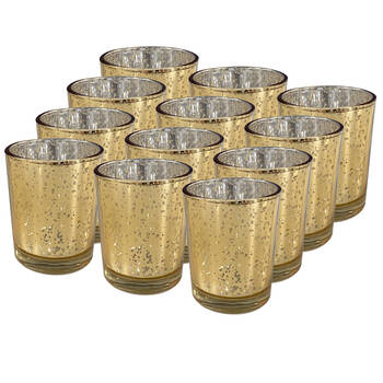 12pc Candle Votives - Gold