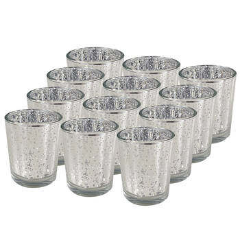 12pc Candle Votives - Silver