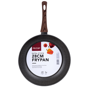 Clevinger 28cm 4 Layer Round Non-Stick Frypan - Black