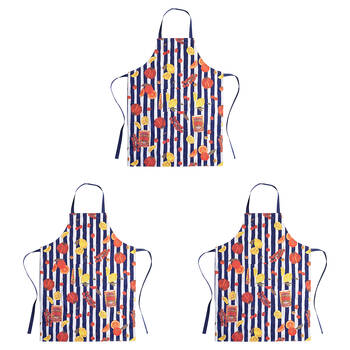 3PK Porto Valentina Cotton Apron Home Cooking/Baking Bib 20cm