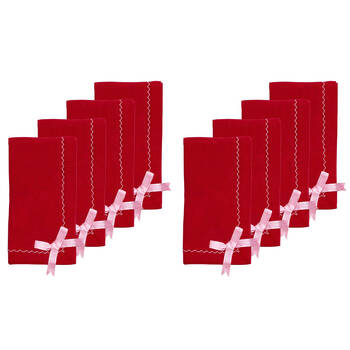 2x 4pc Porto Night Before Recycled Yarn Napkins 45x45cm Multi-Coloured