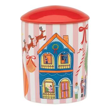 Porto Night Before Ceramic Soy Wax Candle w/ Lid 70-80hrs 490g Multi-Coloured