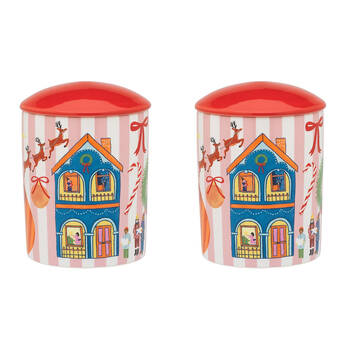 2PK Porto Night Before Ceramic Soy Wax Candle w/ Lid 70-80hrs 490g Mult