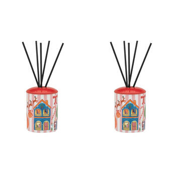 2PK Porto Night Before Ceramic Liquid Reed Diffuser 100ml Multi-Coloured