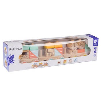 Classic World Pull Along Children's Wooden Train Playset 12M+