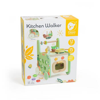 Classic World 2-in-1 Kitchen Baby Walker with Activities 12M+