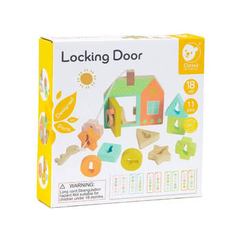 11pc Classic World Locking Door Interactive Children's Puzzle 18M+