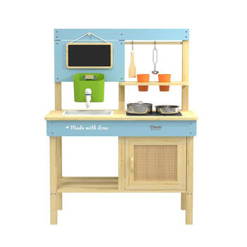 Classic World Children's Pretend Playset Outdoor Wooden Kitchen 3Y+