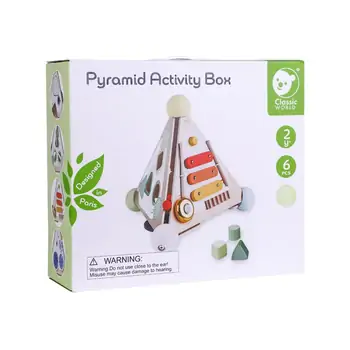 Classic World Pyramid Activity Box with Musical Features 2y+