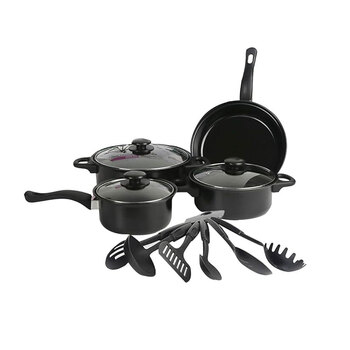 13pc Non-Stick Comfort Handle Cookware & Utensil Set