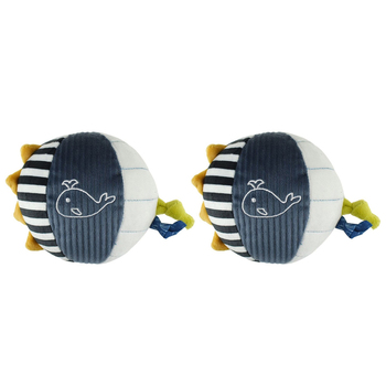 2PK Koala Dream Snuggle Buddy Splashy Whale Textured Ball 0y+