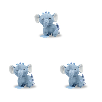 3PK Koala Dream Snuggle Buddy Trunks Elephant Jiggler - Blue 0M+