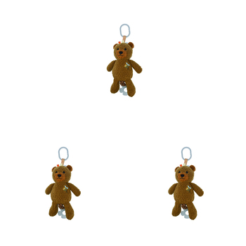 3PK Koala Dream Snuggle Buddy Maple Bear Jiggler - Brown 0M+
