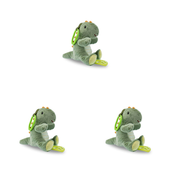 3PK Koala Dream Snuggle Buddy Minty Dinosaur Jiggler - Green 0M+