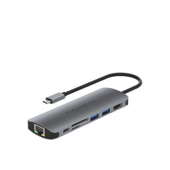 Cygnett 7-in-1 Unite DeskMate 100W USB-C Hub Single 4K HDMI Adapter