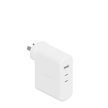 Cygnett PowerPlus 100W GaN USB-C & USB-A Dual Ports Wall Charger - White